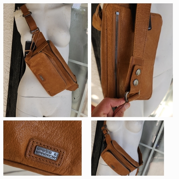 😍😍SPIKES & SPARROW LEATHER BAG - Picture 1 of 2